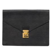 Louis Vuitton Vintage Pre-owned Laeder portfljer Black, Herr