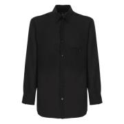 Yohji Yamamoto Svart Pour Homme Skjorta Krage Långa ärmar Black, Herr