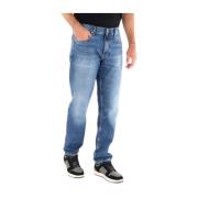 Calvin Klein Slim Fit Denim Jeans för Män Blue, Herr