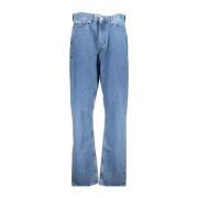 Calvin Klein Blå High Rise Straight Jeans Kvinnor Blue, Dam