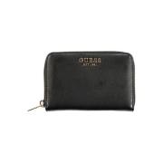 Guess Svart Plånbok av Polyeten med Dragkedja Black, Dam