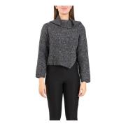 Pinko Räfflad Ulltröja Millesimo Stil Gray, Dam