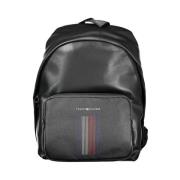 Tommy Hilfiger Svart Polyester Ryggsäck | To-32183 Black, Unisex