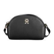 Tommy Hilfiger Svart polyester handväska med justerbar axelrem Black, ...