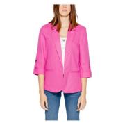 Only Lyxig Linneblandning Blazer för Kvinnor Pink, Dam