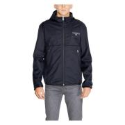 Napapijri Svart Zip-Up Jacka Höst/Vinter Stil Black, Herr