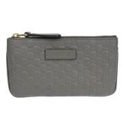 Gucci Vintage Pre-owned Laeder plnbcker Gray, Dam