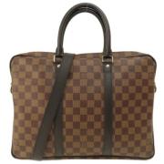 Louis Vuitton Vintage Pre-owned Canvas louis-vuitton-vskor Brown, Dam