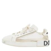 Dolce & Gabbana Pre-owned Pre-owned Laeder sneakers White, Dam