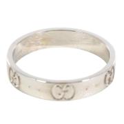 Gucci Vintage Pre-owned Vitt guld ringar Gray, Dam