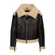 Mackage Shearling Jacka Brown, Herr