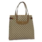 Gucci Vintage Pre-owned Laeder totevskor Beige, Dam