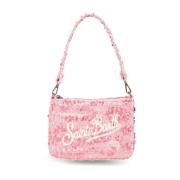 MC2 Saint Barth Rosa Parisienne Mini Axelväska med Strass Pink, Dam