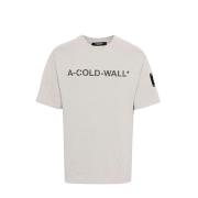 A-Cold-Wall Avslappnad Bomull T-shirt Beige, Herr