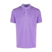 Ralph Lauren Lila Bomull Polo Skjorta Regular Fit Purple, Herr