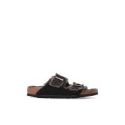 Birkenstock Arizona Shearling slides Brown, Dam