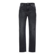 Dolce & Gabbana Denim Boyfriend Jeans Byxor Black, Dam