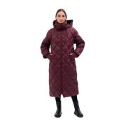 Marella Monokrom Abruzzo quiltad pufferjacka Purple, Dam