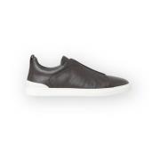 Ermenegildo Zegna Låg Topp Sneaker Brown, Herr