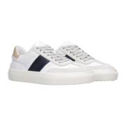 Tod's Vita Lädersneakers med Mockainsatser White, Herr