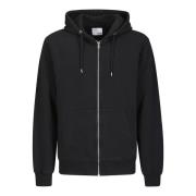 Colorful Standard Klassisk Zip Hood Sweatshirt Black, Herr