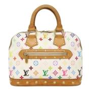 Louis Vuitton Vintage Pre-owned Canvas handvskor White, Dam