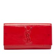 Yves Saint Laurent Vintage Pre-owned Laeder kuvertvskor Red, Dam