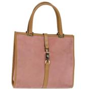 Gucci Vintage Pre-owned Mocka handvskor Pink, Dam