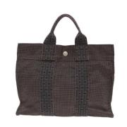 Hermès Vintage Pre-owned Canvas totevskor Gray, Dam