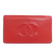 Chanel Vintage Pre-owned Laeder plnbcker Red, Dam