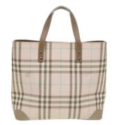 Burberry Vintage Pre-owned Canvas totevskor Pink, Dam