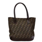 Fendi Vintage Pre-owned Canvas fendi-vskor Brown, Dam