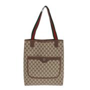 Gucci Vintage Pre-owned Canvas totevskor Beige, Dam