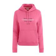 Guess Fuchsia Oversize Hoodie American Tradition Pink, Dam