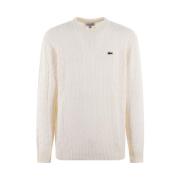 Lacoste Vit Ulltröja Beige, Herr