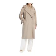 Max Mara Beige Carter Trench Coat med Avtagbar Väst Beige, Dam