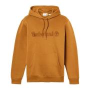 Timberland Hoodie med Logo Brown, Herr