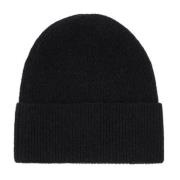 Tommy Hilfiger Essential Flag Fuzzy Beanie för Kvinnor Black, Dam