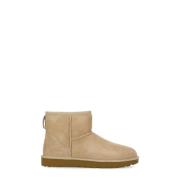 UGG Beige Mocka Ankelboots Shearling Foder Beige, Dam