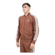 Adidas Originals Klassisk Zip Tröja Brown, Herr