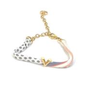 Louis Vuitton Vintage Pre-owned Silke armband White, Dam