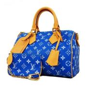 Louis Vuitton Vintage Pre-owned Tyg handvskor Blue, Dam