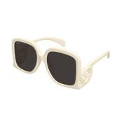 Gucci Ivory Grey Solglasögon Gg1326S Modell White, Dam