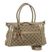 Gucci Vintage Pre-owned Canvas gucci-vskor Brown, Dam