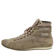 Dolce & Gabbana Pre-owned Pre-owned Mocka sneakers Gray, Herr