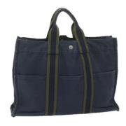 Hermès Vintage Pre-owned Canvas totevskor Blue, Dam