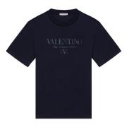 Valentino Garavani Kortärmad rund hals T-shirt Blue, Herr