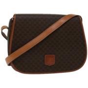 Celine Vintage Pre-owned Canvas axelremsvskor Brown, Dam