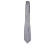 Canali Sidenslips med rutmönster Gray, Herr