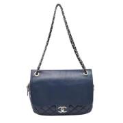 Chanel Vintage Pre-owned Laeder chanel-vskor Blue, Dam